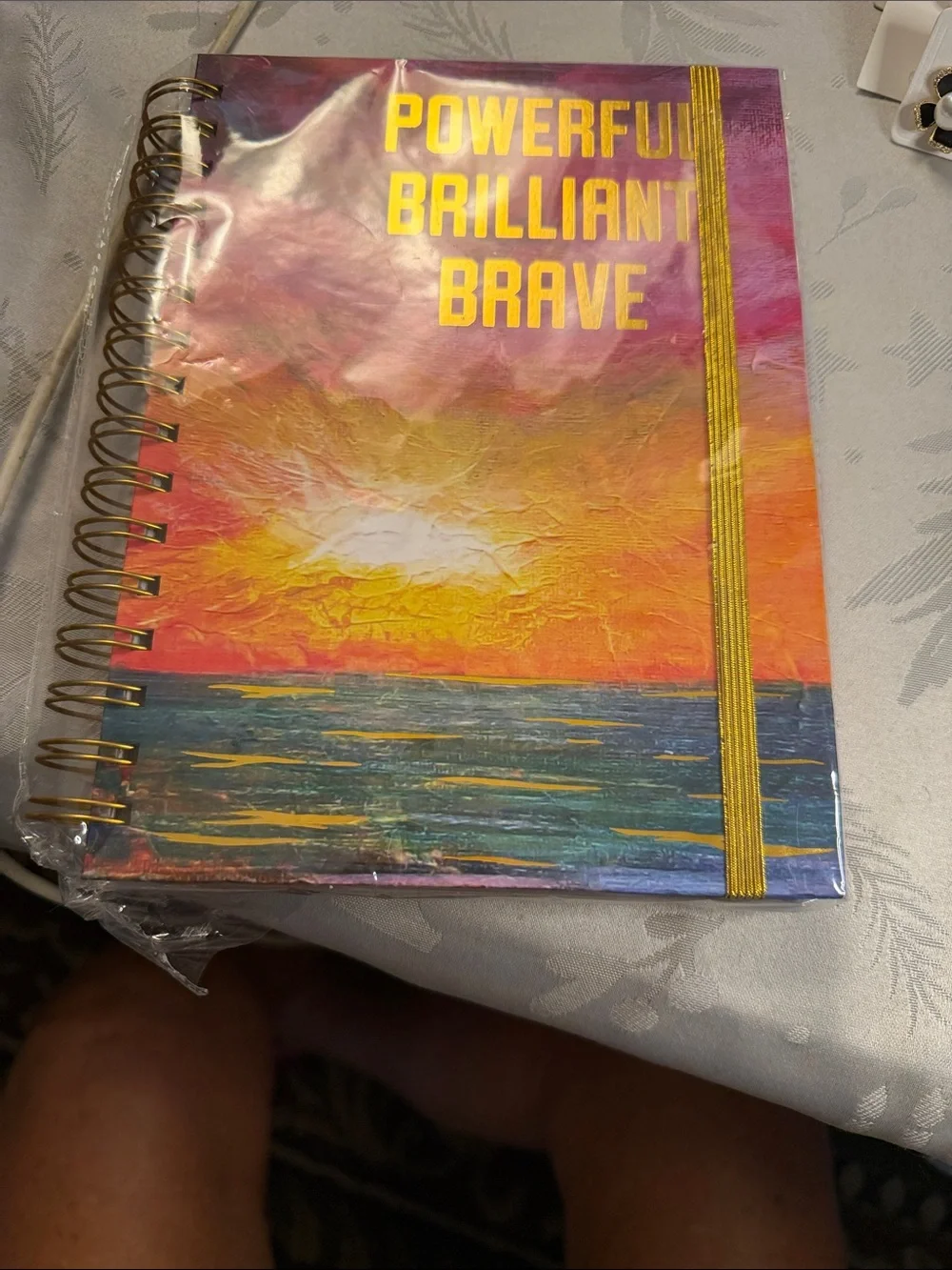 Powerful Brilliant Brave Spiral Notebook - Multicolor